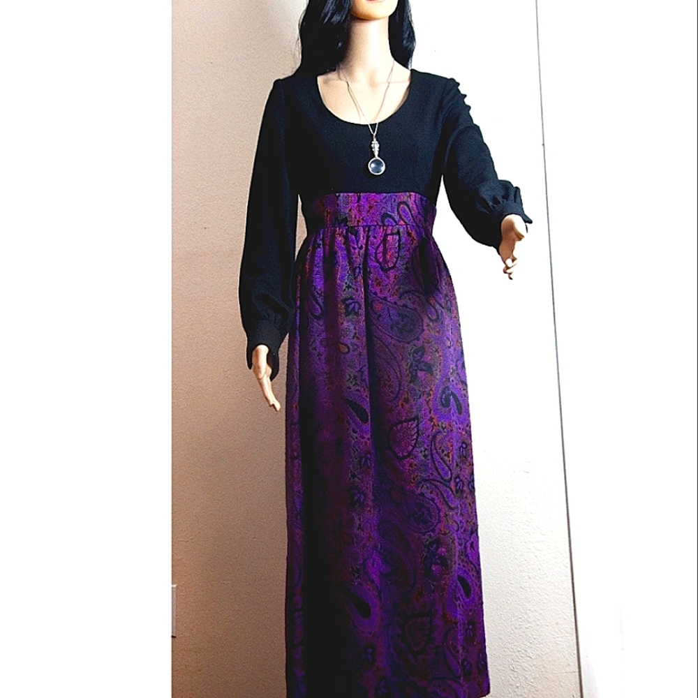 Don Sophisticates Retro Long Purple Dress  11